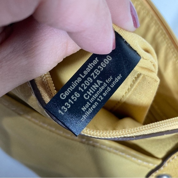 Fossil vintage‎ yellow leather crossbody bag - Picture 4 of 9